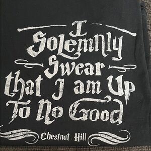 Harry Potter festival Black Tee with White Print